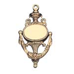 Victorian Latch Round Plate (H-1255)